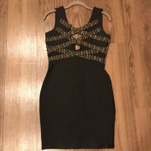 Gold Label by WOW Couture Black and Gold Dress